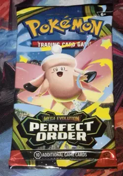 Pokemon TCG Mega Evolution Perfect Order Booster Pack English Collect Poke -1 - Image 1
