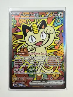 Pokemon Perfect Order Meowth EX Special Illustration Rare 121/088 ⭐ - Image 1