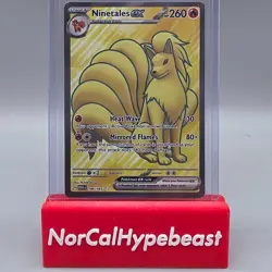 2023 Pokemon Scarlet & Violet 151 TCG NINETALES EX 186/165 Holo Full Art SIR - Image 1