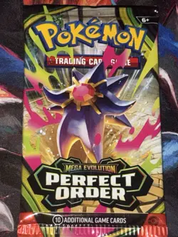 Pokemon TCG Mega Evolution Perfect Order Booster Pack English Collect Poke Pack - Image 1