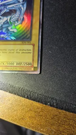 Yugioh Blue-Eyes White Dragon SDK-001 1st Edition! Asian English ULTRA RARE - Image 5