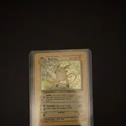 Pokemon Raichu Base Set Holo Rare 14/102 80 HP Wizards 1999 Card - Image 1