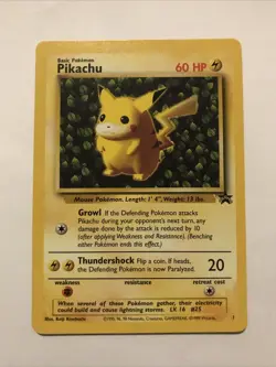 Pokemon "Ivy" PIKACHU Card BLACK STAR PROMO Set #1 Wizard of the Coast League NM - Image 1