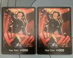Nico Robin Don Card TWO CARD PLAYSET, EB03 Heroines, One Piece, English - Image 1