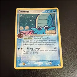 Pokemon Omanyte 60/92 Legend Maker Reverse Holo 70 HP Common Stage 1 Card - Image 1