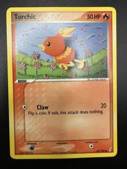 Torchic 65/100 Ex Crystal Guardians Pokemon Card - Image 1
