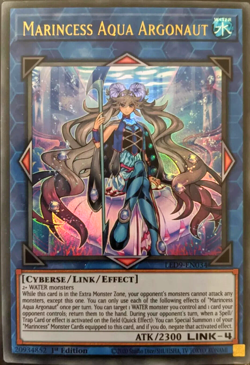 Marincess Aqua Argonaut - Ultra Rare 1st Edition LED9-EN034 YuGiOh TCG Card - Image 1