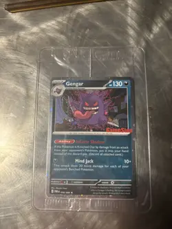 *SWIRL* middle right, under his arm! Gengar 050/088 GameStop Promo Pokemon card - Image 1