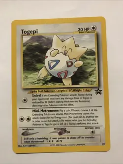Togepi # 30 - Black Star Promo Pokemon Card - Image 1