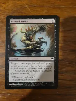 Tainted Strike Scars of Mirrodin MTG Magic The Gathering Card Vintage Pauper - Image 1