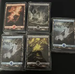 Battle For Zendikar Full Art Lands Factory Sealed- Island 257 80 Card Fat Pack - Image 1