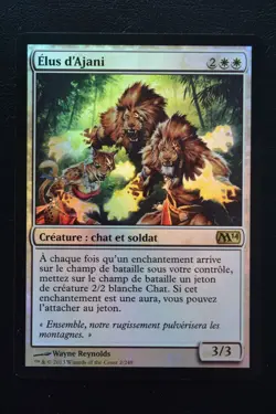 Magic The Gathering MTG AJANI'S CHOSEN FRENCH FOIL Magic 2014 NM Near Mint - Image 1