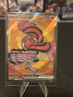 Oricorio ex 110/094 Me02: Phantasmal Flames Holo Pokemon Near Mint - Image 1