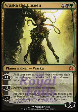 Vraska the Unseen 1x FOIL RTR MTG Return to Ravnica Mythic MINT black green - Image 1