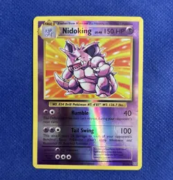 Nidoking 45/108 Evolutions Reverse Holo Pokemon Card - NM - Image 1
