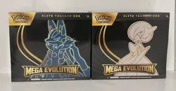 Pokemon TCG Mega Evolution Gardevoir And Lucario ETB New Factory Sealed - Image 1