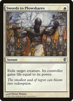 2 MTG NM English MTG - 2x Swords to Plowshares - Conspiracy - Image 1