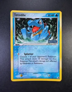 Pokemon Totodile EX Unseen Forces Reverse Holo 78/115 Stamped 2005 TCG - Image 1