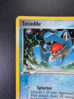 Pokemon Totodile EX Unseen Forces Reverse Holo 78/115 Stamped 2005 TCG - Image 2