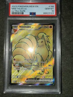 2023 Pokemon Mew En #186 Ninetales ex Ultra Rare PSA 10 GEM MINT - Image 4