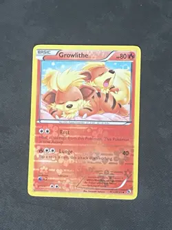 Growlithe RC4/RC25 Legendary Treasures 2013 Radiant Collection Pokemon Card. NM - Image 1
