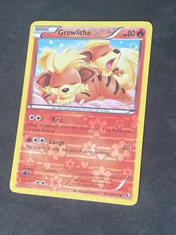 Growlithe RC4/RC25 Legendary Treasures 2013 Radiant Collection Pokemon Card. NM - Image 2