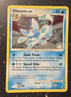 Pokemon Glaceon Holo TCG Card Majestic Dawn 5/100 Trading Card - Image 1