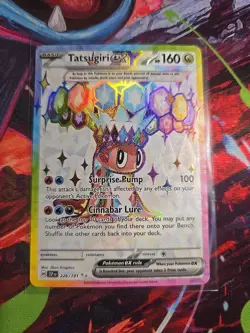 Pokemon TCG Tatsugiri EX 226/191 Surging Sparks Ultra Rare Full Art - Image 1