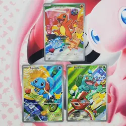Charmander 038 + Squirtle 039 + Bulbasaur 037 - First Partner Pokemon Cards L210 - Image 1