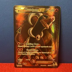 Pokemon TCG Houndoom EX (Full Art) 153/162 Breakthrough Holo LP - Image 1