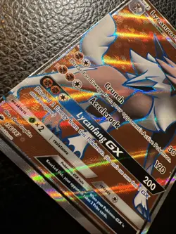 # 2017 Pokemon Sun & Moon Burning Shadows Lycanroc GX #136/147 LP+ - Image 4