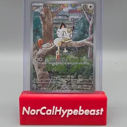 2025 Pokemon Phantasmal Flames TCG MEOWTH 106/094 Ultra Rare Full Art SIR A - Image 1