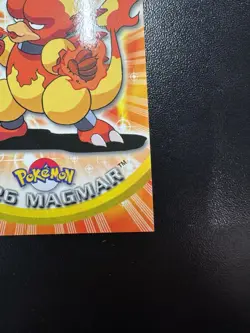 2000 Topps Pokemon TV Animation Edition Series 3 Non Holo #126 Magmar Blue Logo - Image 5