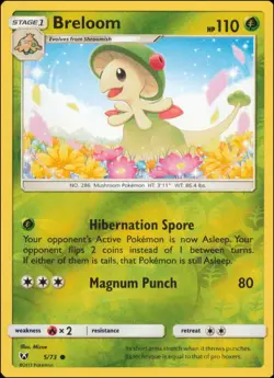 Pokemon - Breloom #5/73 - Shining Legends Reverse Holo - Image 1