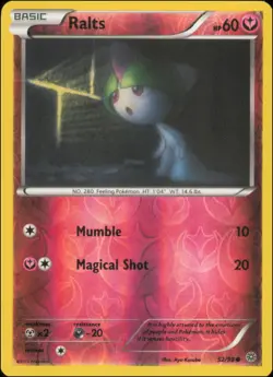 Pokemon - Ralts #52/98 - XY - Ancient Origins Reverse Holo - Image 1