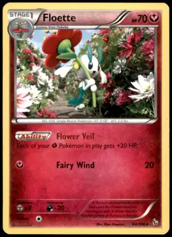 Pokemon - Floette (64) #64/106 - XY - Flashfire Rare - Image 1