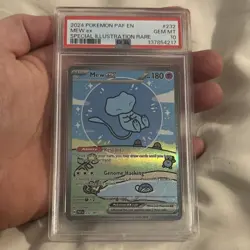 Pokemon Mew ex 232/091 SV: Paldean Fates Special Illustration Rare Holo PSA 10 - Image 1