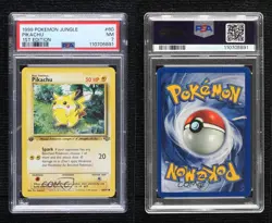 Pikachu 1st Ed. Pokemon Jungle PSA 7 1999 - Image 3