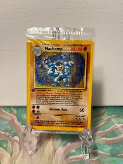 Machamp Base Set 8/102 - 1st Edition Holo Rare *SEALED* Pokemon TCG - Image 1