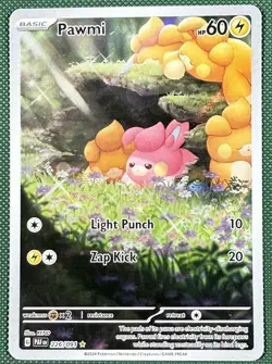 Pokemon Pawmi 226/091 SV: Paldean Fates Illustration Rare Holo HP60 2024 TCG - Image 1
