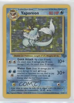 Vaporeon Holo Pokemon Jungle #12 1999 - Image 1