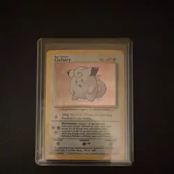 Pokemon Clefairy Base Set Holo Rare 5/102 40 HP English 1999 Wizards - Image 1