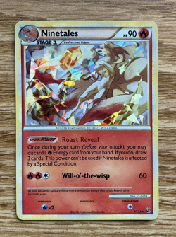 Pokemon TCG HGSS Undaunted Error Ninetales 7/123 Cracked Ice Holo Rare 2010: HP - Image 1