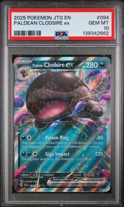 Pokemon TCG Paldean Clodsire EX #94 PSA 10 Gem Mint - Image 1