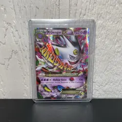 Pokemon M Gengar EX XY166 Shiny Mega Evolution Black Star Promo Holo Raw LP - Image 3