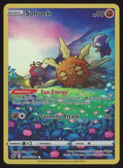 Pokemon Solrock GG15/GG70 Crown Zenith: Galarian Gallery Ultra Rare - Image 1