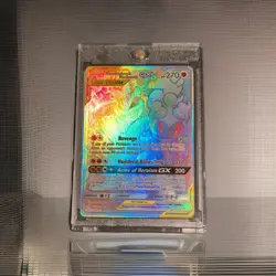 Pokemon Marshadow & Machamp GX TAG TEAM Full Art Holo Secret Rare 270 HP 221/214 - Image 2