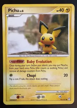 Pichu 93/123 Common English Pokemon Mysterious Treasures HP - Image 1