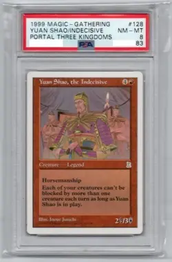 The Indecisive Monarch Yuan Shao/Yuan Shao Indicisive Red R Ptk Mtg Portal Roman - Image 1