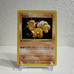 Pokemon Vulpix 068/102 Base Set Shadowless 1st Edition 50 HP Common Confuse Ray - Image 1